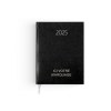 Voyage paris 2025 - 165x240mm - couverture noire transfert a chaud 16 pages personnalisees en debut d'agenda