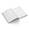Voyage paris 2025 - 165x240mm - couverture noire transfert a chaud 16 pages personnalisees en debut d'agenda