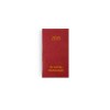 Mini paris 2025 - 90x165mm - couverture noire transfert a chaud 16 pages personnalisees en debut d'agenda