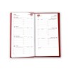 Mini paris 2025 - 90x165mm - couverture noire transfert a chaud 16 pages personnalisees en debut d'agenda