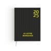 Semainier harmonie 2025 - 210x270mm - couverture kaki transfert a chaud 16 pages personnalisees en debut d'agenda