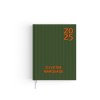 Voyage harmonie 2025 - 165x240mm - couverture kaki transfert a chaud 16 pages personnalisees en debut d'agenda