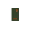 Mini harmonie 2025 - 90x165mm - couverture kaki transfert a chaud 16 pages personnalisees en debut d'agenda