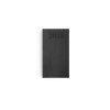 Mini premium 2025 - 90x165mm - couverture anthracite thermovirant 16 pages personnalisees en debut d'agenda