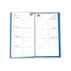 Mini premium 2025 - 90x165mm - couverture anthracite thermovirant 16 pages personnalisees en debut d'agenda