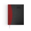 Semainier prestige 2025 - 210x270mm - couverture rouge thermovirant 1 feuillet personnalise en debut d'agenda