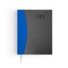 Semainier prestige 2025 - 210x270mm - couverture indigo thermovirant 16 pages personnalisees en debut d'agenda