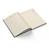 Semainier vip 2025 - 210x270mm - couverture noire thermovirant 16 pages personnalisees en debut d'agenda