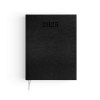 Semainier vip 2025 - 210x270mm - couverture noire thermovirant 16 pages personnalisees en debut d'agenda