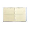 Semainier spirale panache 2025 - 210x270mm - couverture bleue transfert à chaud argent