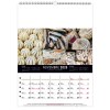 Calendrier mural couleurs marche 2025 marquage quadri