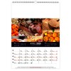 Calendrier mural couleurs marche 2025 marquage quadri