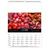 Calendrier mural couleurs marche 2025 marquage quadri