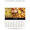 Calendrier mural couleurs marche 2025 marquage quadri