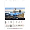 Calendrier mural france panoramique 2025 marquage quadri