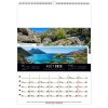 Calendrier mural france panoramique 2025 marquage quadri