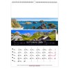 Calendrier mural france panoramique 2025 marquage quadri
