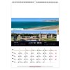 Calendrier mural france panoramique 2025 marquage quadri