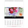 Calendrier mural couleurs cuisine 2025 marquage quadri