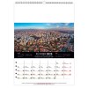 Calendrier mural megalopolis 2025 marquage quadri