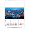 Calendrier mural megalopolis 2025 marquage quadri