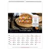 Scolaire calendrier mural couleurs cuisine 2025 marquage quadri
