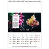 Scolaire calendrier mural couleurs cuisine 2025 marquage quadri