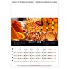 Scolaire calendrier mural couleurs marche 2025 marquage quadri