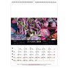 Scolaire calendrier mural couleurs marche 2025 marquage quadri