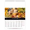 Scolaire calendrier mural couleurs marche 2025 marquage quadri