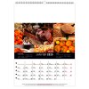 Scolaire calendrier mural couleurs marche 2025 marquage quadri