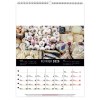 Scolaire calendrier mural couleurs marche 2025 marquage quadri