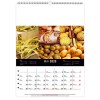 Scolaire calendrier mural couleurs marche 2025 marquage quadri