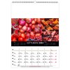 Scolaire calendrier mural couleurs marche 2025 marquage quadri