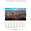 Scolaire calendrier mural megalopolis 2025 marquage quadri