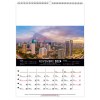 Scolaire calendrier mural megalopolis 2025 marquage quadri