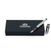 Stylo plume Bold Stripe Chrome & Gun