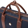 Porte-documents Button Marine & Marron