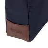 Sac reporter Button Marine & Marron