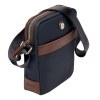 Sac reporter Button Marine & Marron