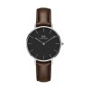 Montre Petite Bristol Argent&Noir D32
