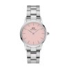 Montre Iconic Link Argent&Pastel-Rose D28