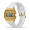 ICE digit retro-Metal Doré mirror-Blanc -Petite