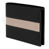 Portefeuille-cartes Delano Taupe & Noir