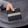 Portefeuille-cartes Delano Taupe & Noir