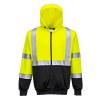 Sweat Hi-Vis bicolore zippé