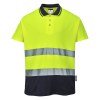Polo coton bicolore