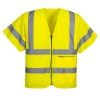 GILET ZIPPÉ À DEMI-MANCHES 100% Coton 260 gr/m²
