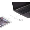 Câble de charge 4-en-1 Metal en aluminium recyclé avec porte-clés