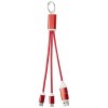 Câble de charge 4-en-1 Metal en aluminium recyclé avec porte-clés